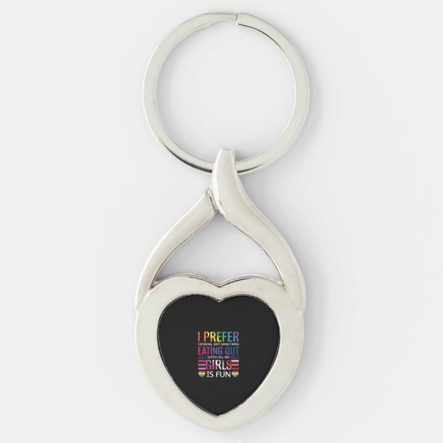 Gay Bisexual Pride Flag LGBTQ Keychain (Front)
