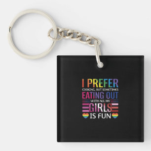 Gay Bisexual Pride Flag LGBTQ Keychain