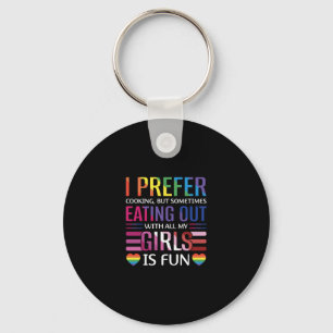 Gay Bisexual Pride Flag LGBTQ Keychain