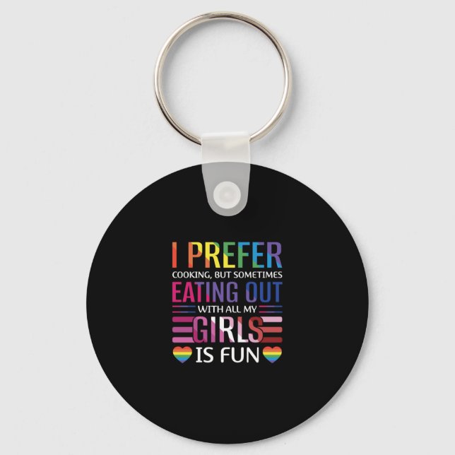 Gay Bisexual Pride Flag LGBTQ Keychain (Front)