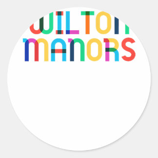 Gay-Borhood Pride - Wilton Manors  Classic Round Sticker