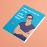 Gay Boyfriend Birthday Card<br><div class="desc">Great customizable LGBTQ birthday card for a lovely boyfriend</div>