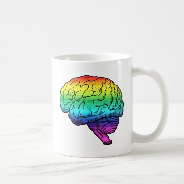 GAY BRAIN -.png Coffee Mug (Right)