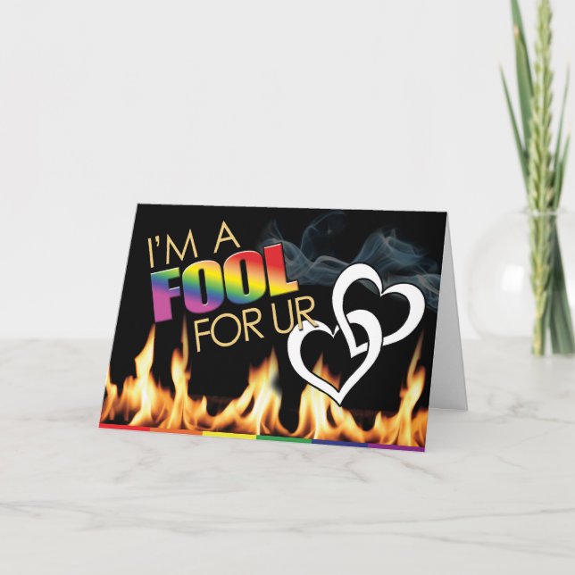 Gay Cards - Fool 4 Love (Front)