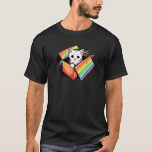Gay Cat Funny Feline Lovers Adorable Kitten Ally F T-Shirt