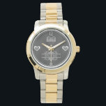 Gay Chalkboard Wedding Keepsake Watch<br><div class="desc">Commemorate your wedding day with this chic, trendy, modern chalkboard typography gay wedding keepsake watch. Done in traditional chalkboard style with white numerals, hearts, two tuxedos, this romantic watch is easily personalized with the wedding date and names of the bride and groom by using the given template. This watch is...</div>