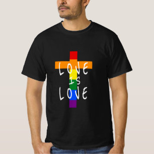 Gay Christian LGBT - Pride Cross God's T-Shirt