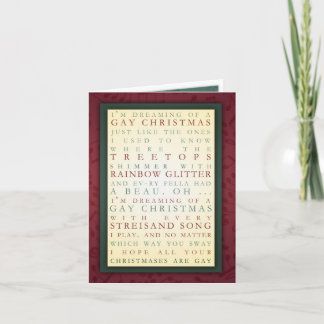 GAY CHRISTMAS HOLIDAY CARD