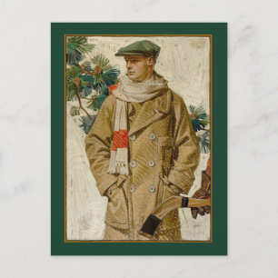 Gay Christmas Holiday Postcard