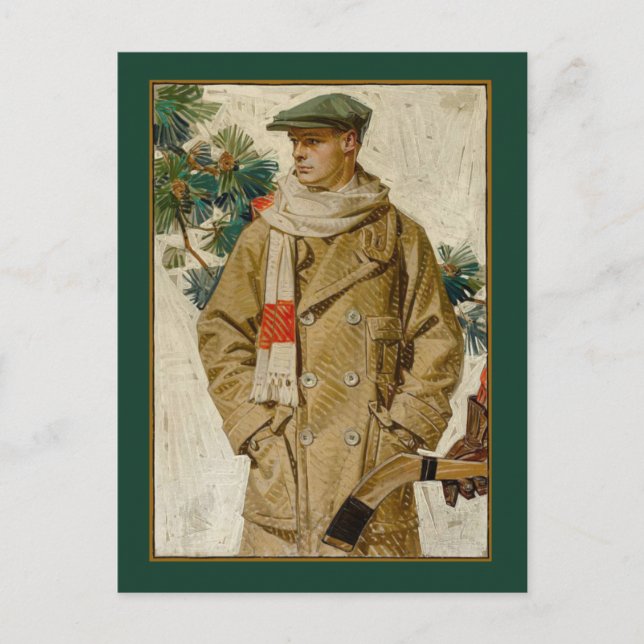 Gay Christmas Holiday Postcard (Front)