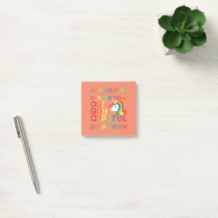 Gay Christmas Rainbow Unicorn Don We Now Our Gay Post-it Notes