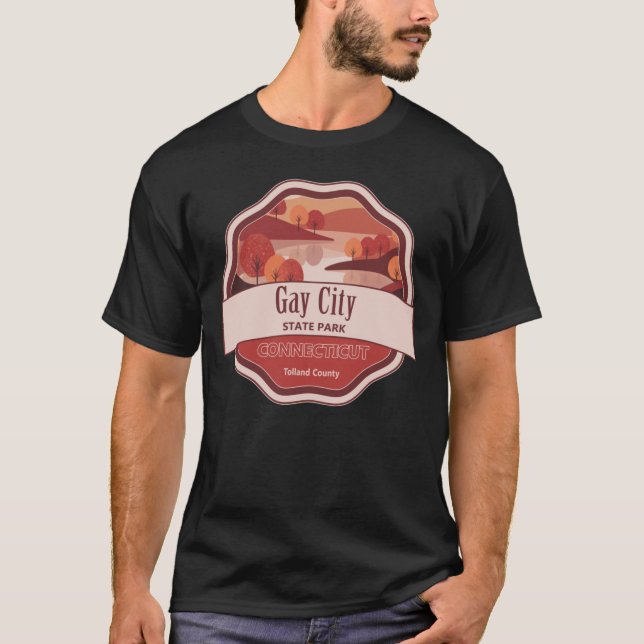 Gay City State Park Tolland County Connecticut T-Shirt (Front)