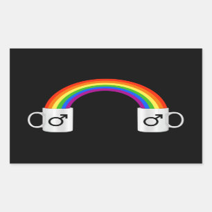 Gay Coffee Date T-Shirt Sticker