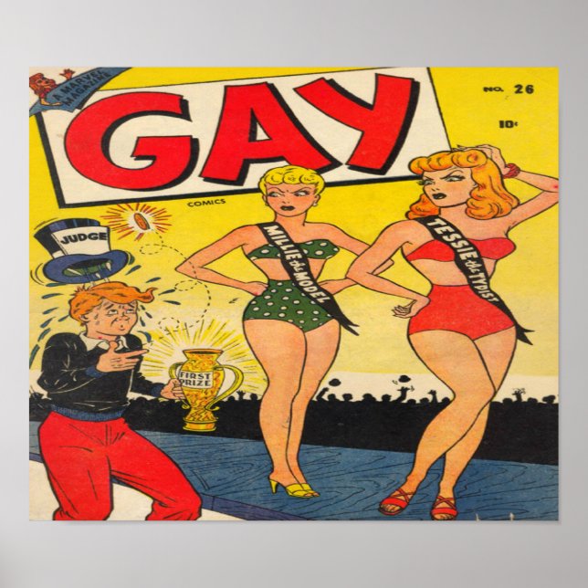 Gay Comics - Poster de livre de bande dessinée (Devant)