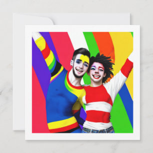 Gay Couple Anniversary Invitation