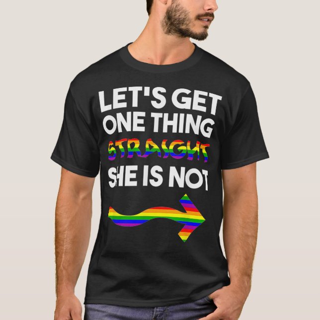 Gay Couple Matching Outfit Lesbian Couple Pride LG T-Shirt (Front)