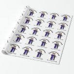 Gay Couple Wedding Wrapping Paper Customize It!<br><div class="desc">You can change the text on this wrapping paper to have the two names,  rather than what I have.  You can also remove my cartoon graphic of the two men and insert a photo or whatever you'd like there.</div>