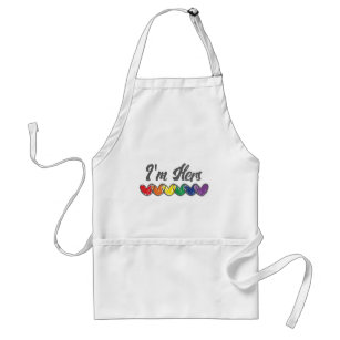 Gay Couples Matching LGBT Im Hers Gay Pride Standard Apron