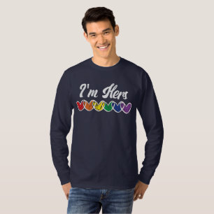 Gay Couples Matching LGBT Im Hers Gay Pride T-Shirt