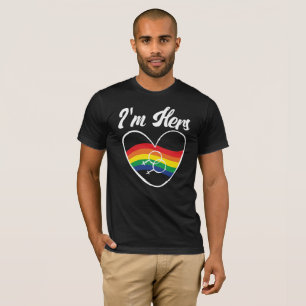 Gay Couples Matching LGBT I'm Hers Gay Pride T-Shirt