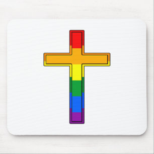 Gay Cross Mouse Pad