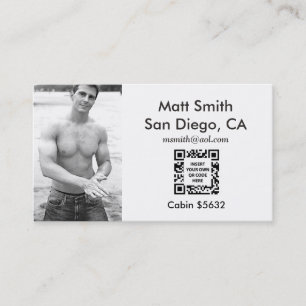 Gay Cruise Card (with back and QR code)