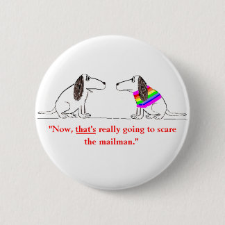 Gay Dog Cartoon #5 2 Inch Round Button