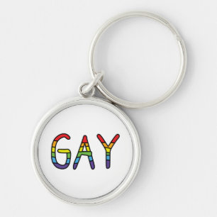 Gay Doodle Design Keychain