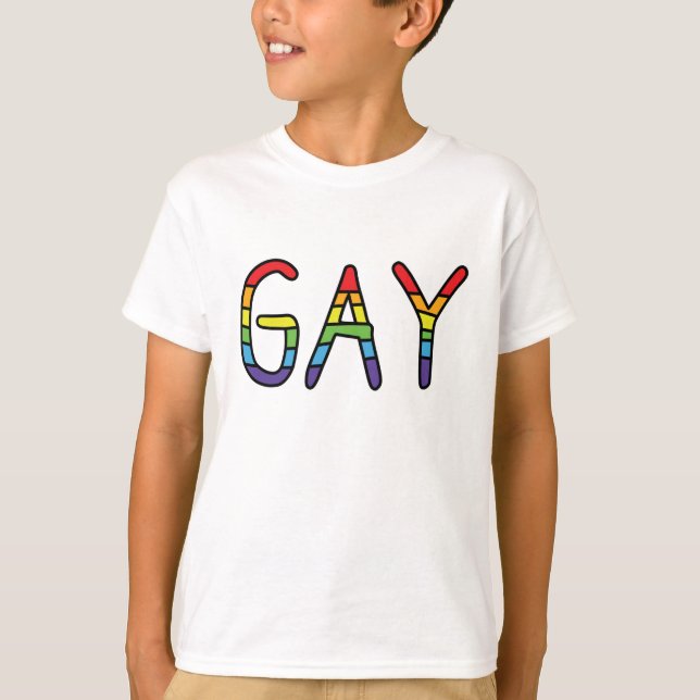 Gay Doodle Design T-Shirt (Front)