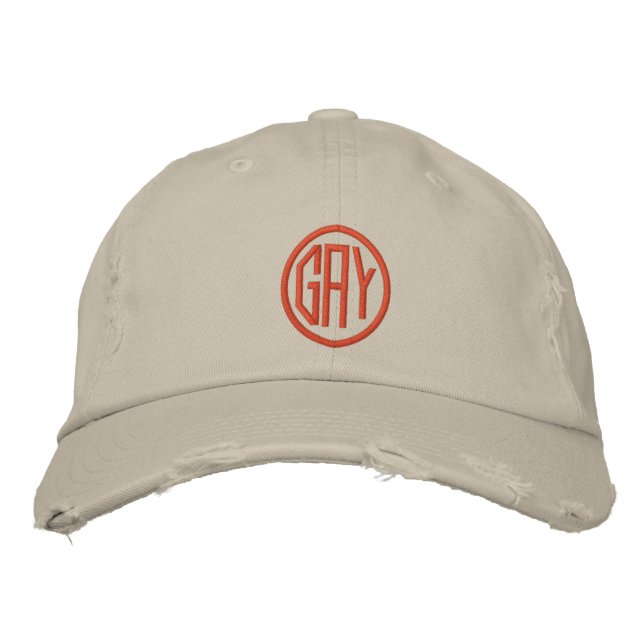 GAY EMBROIDERED HAT (Front)