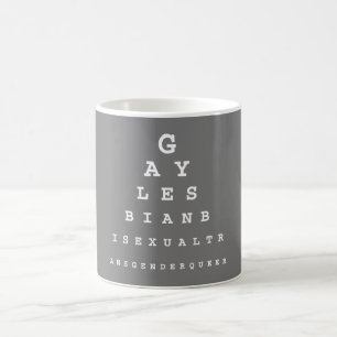 GAY EYE CHART COFFEE MUG