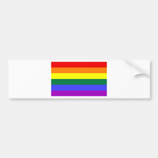 Gay flag bumper sticker