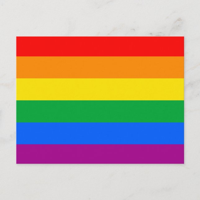 GAY FLAG ORIGINAL -.png Postcard (Front)