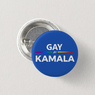 Gay for Biden Harris 1 Inch Round Button