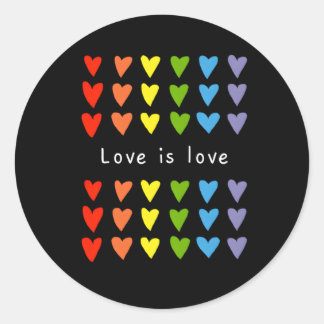 Gay For Rainbow Lgtb Pride Month Celebrate Love Classic Round Sticker