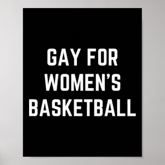 Gay For Women's Sketll  Poster