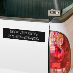 GAY GAY GAY BUMPER STICKER