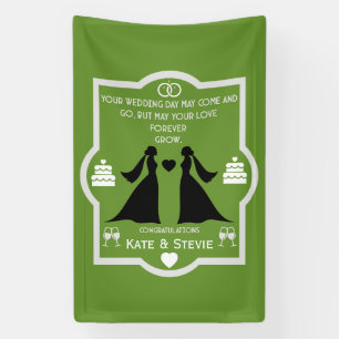 Gay Girls Wedding Anniversary Banner