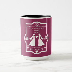 Gay Girls Wedding Anniversary Mug