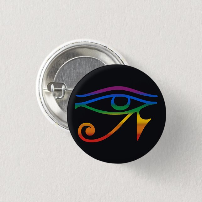 Gay Goth Pride Flag 1 Inch Round Button (Front & Back)