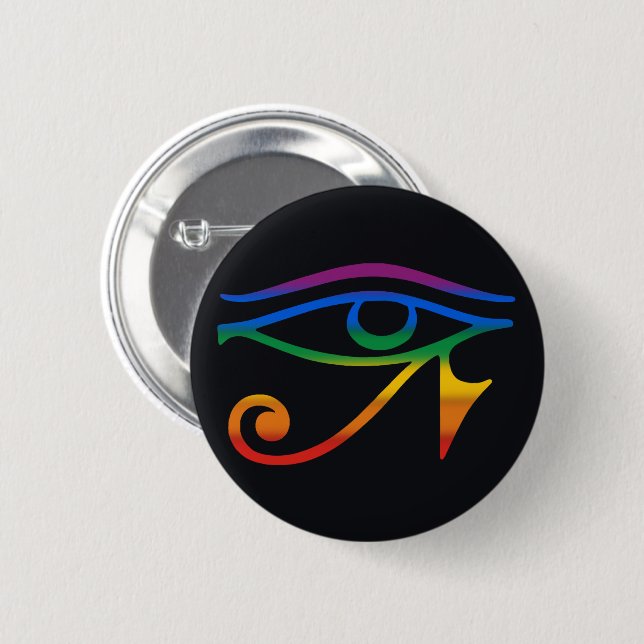 Gay Goth Pride Flag 2 Inch Round Button (Front & Back)
