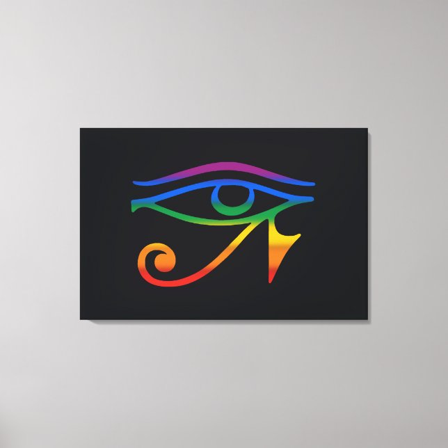 Gay Goth Pride Flag Canvas Print (Front)