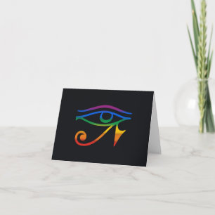 Gay Goth Pride Flag Card