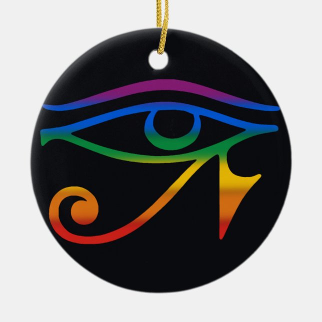 Gay Goth Pride Flag Ceramic Ornament (Front)
