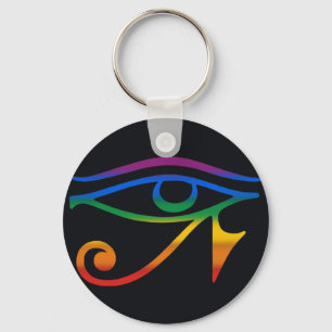 Gay Goth Pride Flag Keychain