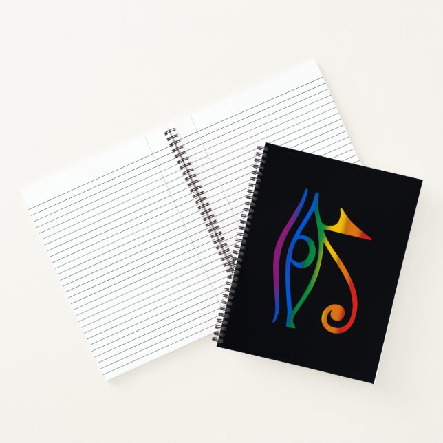 Gay Goth Pride Flag Notebook (Inside)