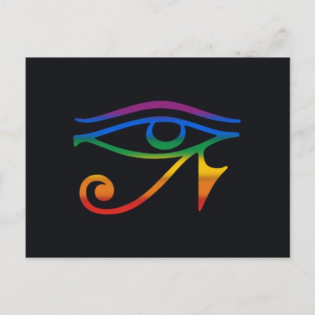 Gay Goth Pride Flag Postcard (Front)