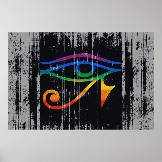 GAY GOTH PRIDE FLAG POSTER (Front)