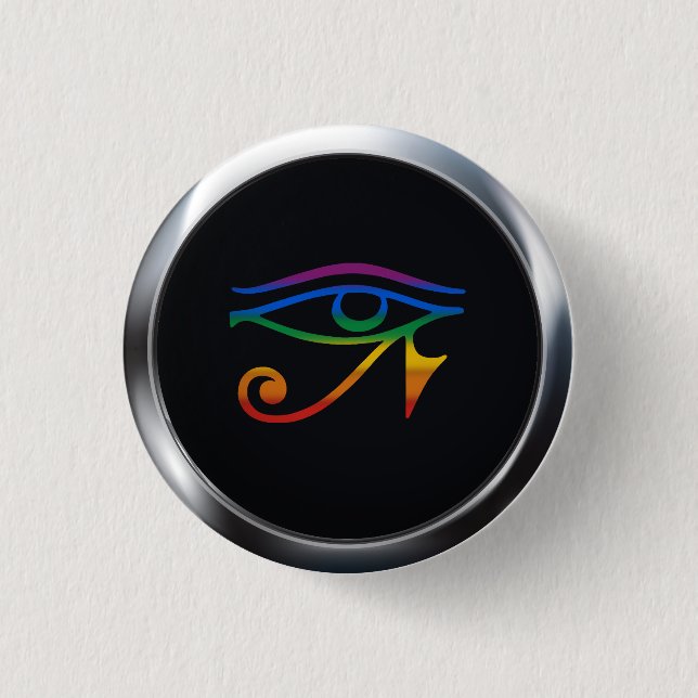 GAY GOTH PRIDE MEDALLION 1 INCH ROUND BUTTON (Front)