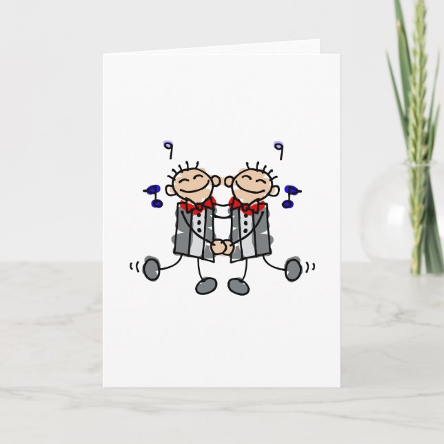 Gay Grooms first dance Card (Front)